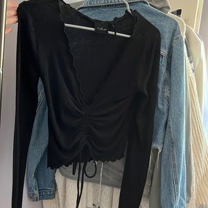 Urban outfitters black long sleeve shirt